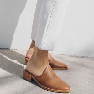 Soludos Brown Leather Venetian Mule size 10